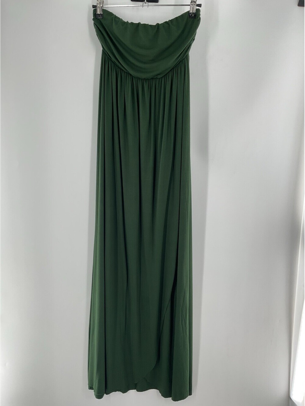 Rachel Pally Strapless Sleeveless Maxi Dress Small A-line Green 100